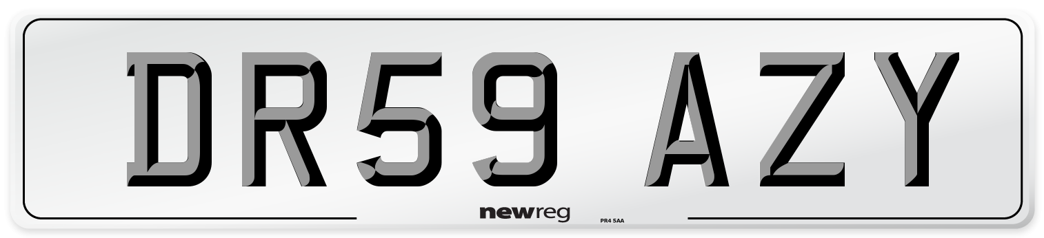 DR59 AZY Number Plate from New Reg